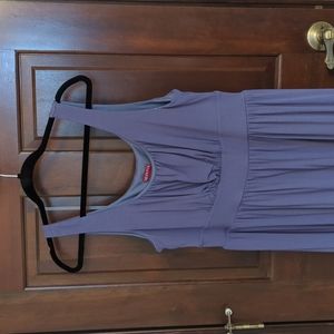 Periwinkle jersey tank dress with lined bodice size L